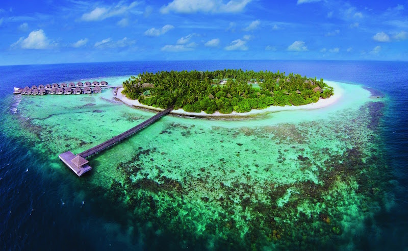 Aerial view, Outrigger Konotta Maldives Resort